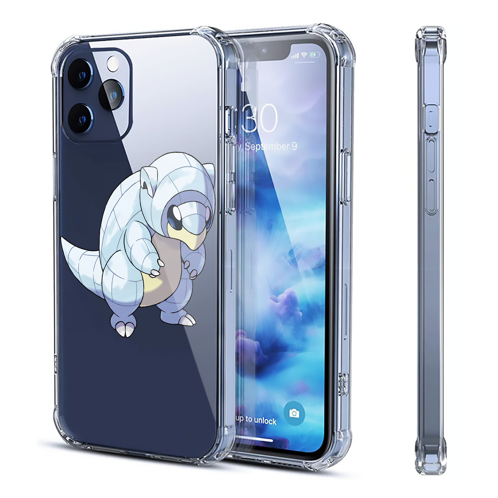 （画像用） ポケットモンスター Pokémon 【iPhone 12シリーズ対応】透明スマホケース（クリアソフトケース）
